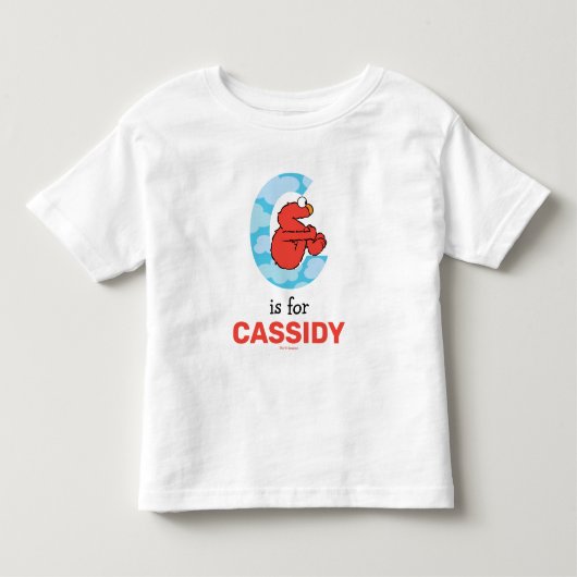 Elmo Alfabet | C Wolken Kinder Shirts (Voorkant)