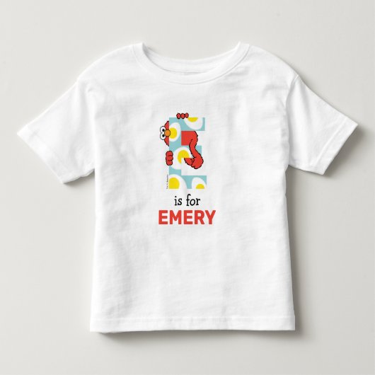 Elmo Alfabet | E Eieren Kinder Shirts (Voorkant)