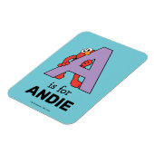 Elmo Alfabet | Een Paarse Magneet (Linkerzijde)