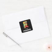 Elmo Alfabet | F Bloemen Vierkante Sticker (Envelop)