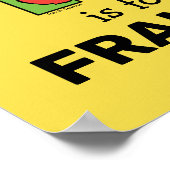Elmo Alfabet | F Groen Poster (Hoek)