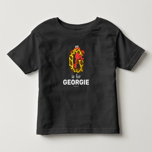 Elmo Alfabet | G Giraffe Kinder Shirts (Voorkant)