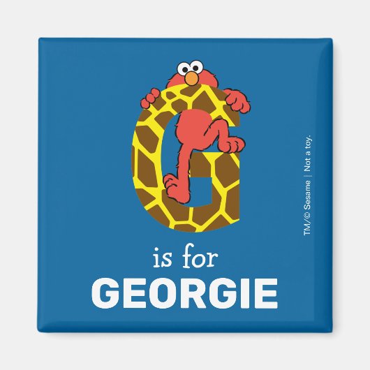Elmo Alfabet | G Giraffe Magneet (Voorkant)