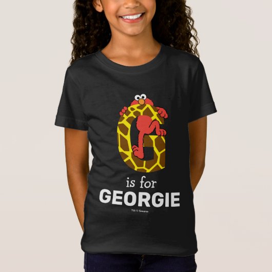 Elmo Alfabet | G Giraffe T-shirt (Voorkant)