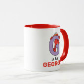 Elmo Alfabet | G Paars Mok (Voorkant rechts)