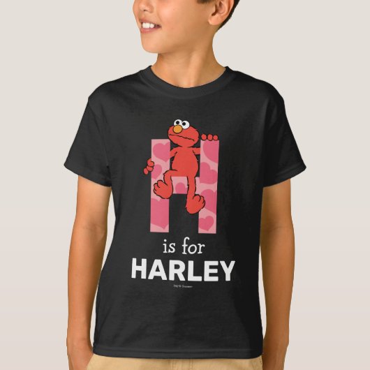 Elmo Alfabet | H Harten T-shirt (Voorkant)