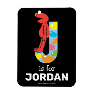 Elmo Alfabet   J Jelly Bean Magneet