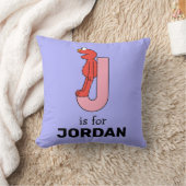 Elmo Alfabet | J Pink Kussen (Deken)