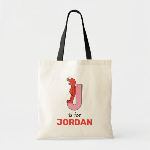 Elmo Alfabet   J Pink Tote Bag