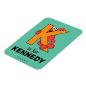 Elmo Alfabet | K Sinaasappelkleur Magneet (Linkerzijde)