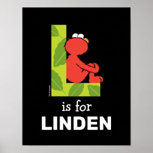 Elmo Alfabet   L Blad Poster