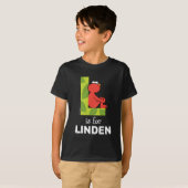 Elmo Alfabet | L Blad T-shirt (Voorkant volledig)