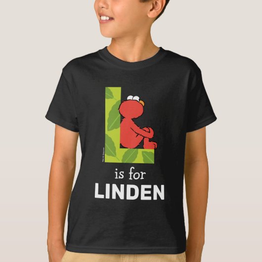 Elmo Alfabet | L Blad T-shirt (Voorkant)