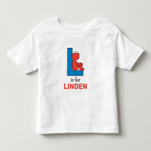 Elmo Alfabet   L Blauw Kinder Shirts