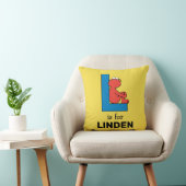 Elmo Alfabet | L Blauw Kussen (Stoel)