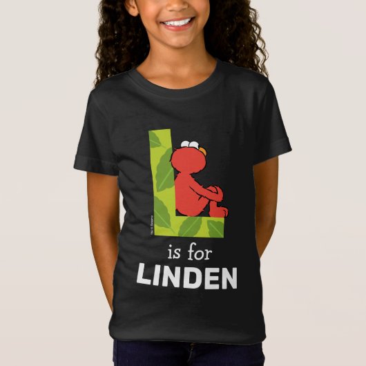 Elmo Alfabet | L van Letter T-shirt (Voorkant)