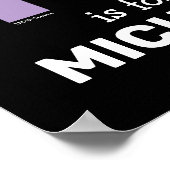 Elmo Alfabet | M Paars Poster (Hoek)