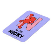 Elmo Alfabet | N Roze Magneet (Linkerzijde)