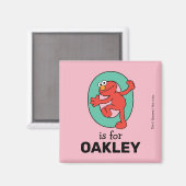 Elmo Alfabet | O Teal Magneet (Voorkant / Achterkant)