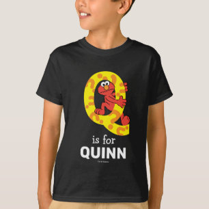Elmo Alfabet   Q Vraagteken T-shirt