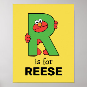 Elmo Alfabet   R Groen Poster