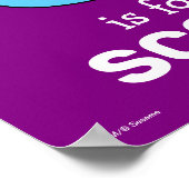 Elmo Alfabet | S Blauw Poster (Hoek)