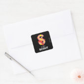 Elmo Alfabet | S Ster Vierkante Sticker (Envelop)