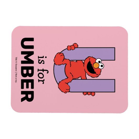 Elmo Alfabet | U Paars Magneet (Horizontaal)