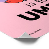 Elmo Alfabet | U Paars Poster (Hoek)