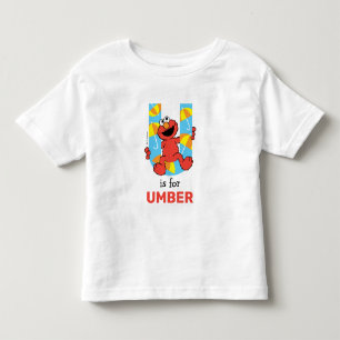 Elmo Alfabet   U Paraplu Kinder Shirts