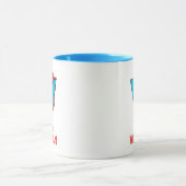 Elmo Alfabet | V Blauw Mok (Midden)