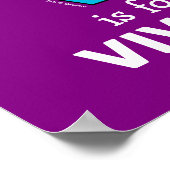 Elmo Alfabet | V Blauw Poster (Hoek)