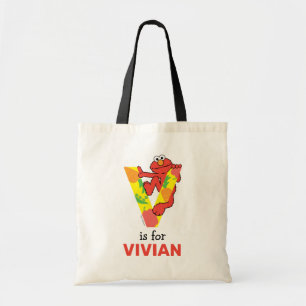 Elmo Alfabet   V Groente Tote Bag