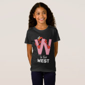 Elmo Alfabet | W Pink T-shirt (Voorkant volledig)