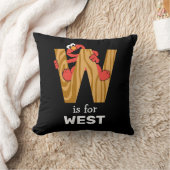 Elmo Alfabet | W Wood Kussen (Deken)