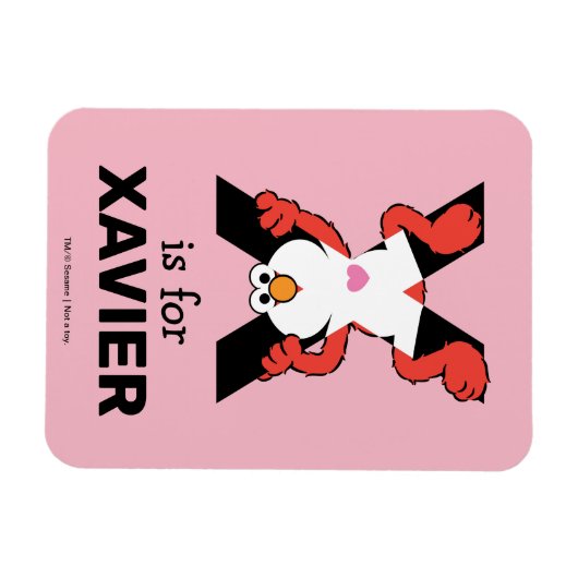 Elmo Alfabet | X Röntgen Magneet (Horizontaal)