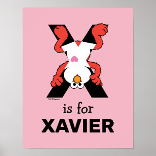 Elmo Alfabet   X Röntgen Poster