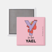 Elmo Alfabet | Y Paars Magneet (Voorkant / Achterkant)