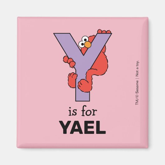 Elmo Alfabet | Y Paars Magneet (Voorkant)