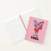 Elmo Alfabet | Y Paars Notitieboek (Binnen)