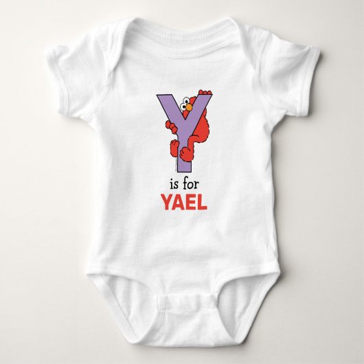 Elmo Alfabet | Y Paars Romper (Voorkant)