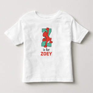 Elmo Alfabet   Z Turkoois Kinder Shirts