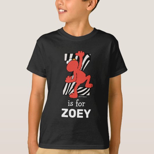 Elmo Alfabet | Z Zebra T-shirt (Voorkant)