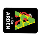 Elmo Alphabet | A Apple Magneet (Horizontaal)