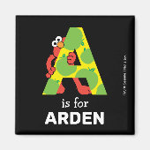 Elmo Alphabet | A Apple Magneet (Voorkant)