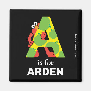 Elmo Alphabet   A Apple Magneet