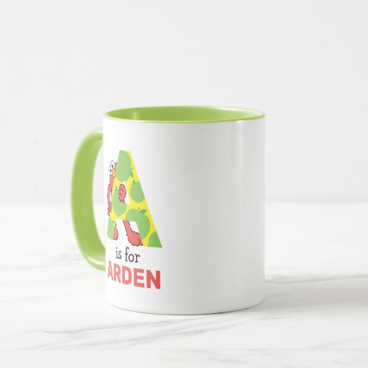 Elmo Alphabet | A Apple Mok (Voorkant links)