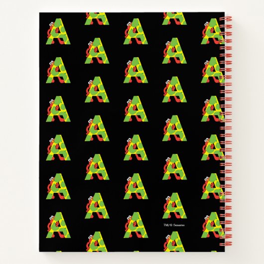 Elmo Alphabet | A Apple Notitieboek (Achterkant)