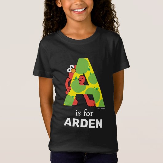 Elmo Alphabet | A Apple T-shirt (Voorkant)
