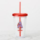 Elmo Alphabet | A PAARS Acryl Drinkbeker (Voorkant)